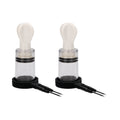 Shots ElectroShock Remote-Controlled E-Stimulation Nipple Suckers White - Fantasies Boutique
