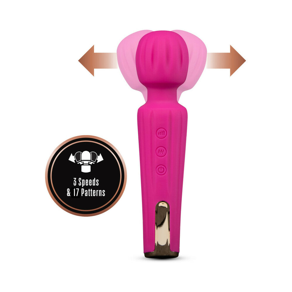 Blush Lush Allana Rechargeable Silicone Wand Vibrator Velvet - Fantasies Boutique