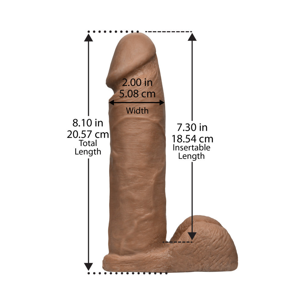 Vac-U-Lock - 8-Inch ULTRASKYN Cock Brown - Fantasies Boutique