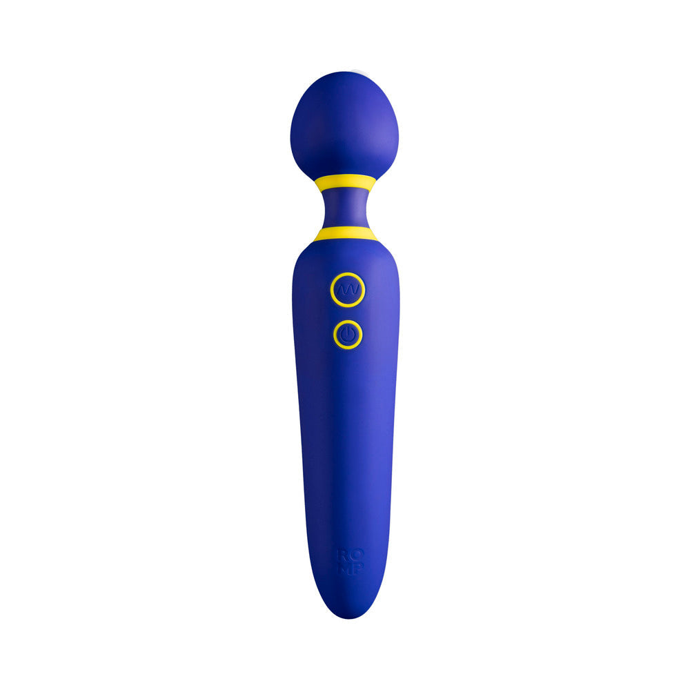 ROMP Flip Rechargeable Silicone Wand Massager Blue - Fantasies Boutique
