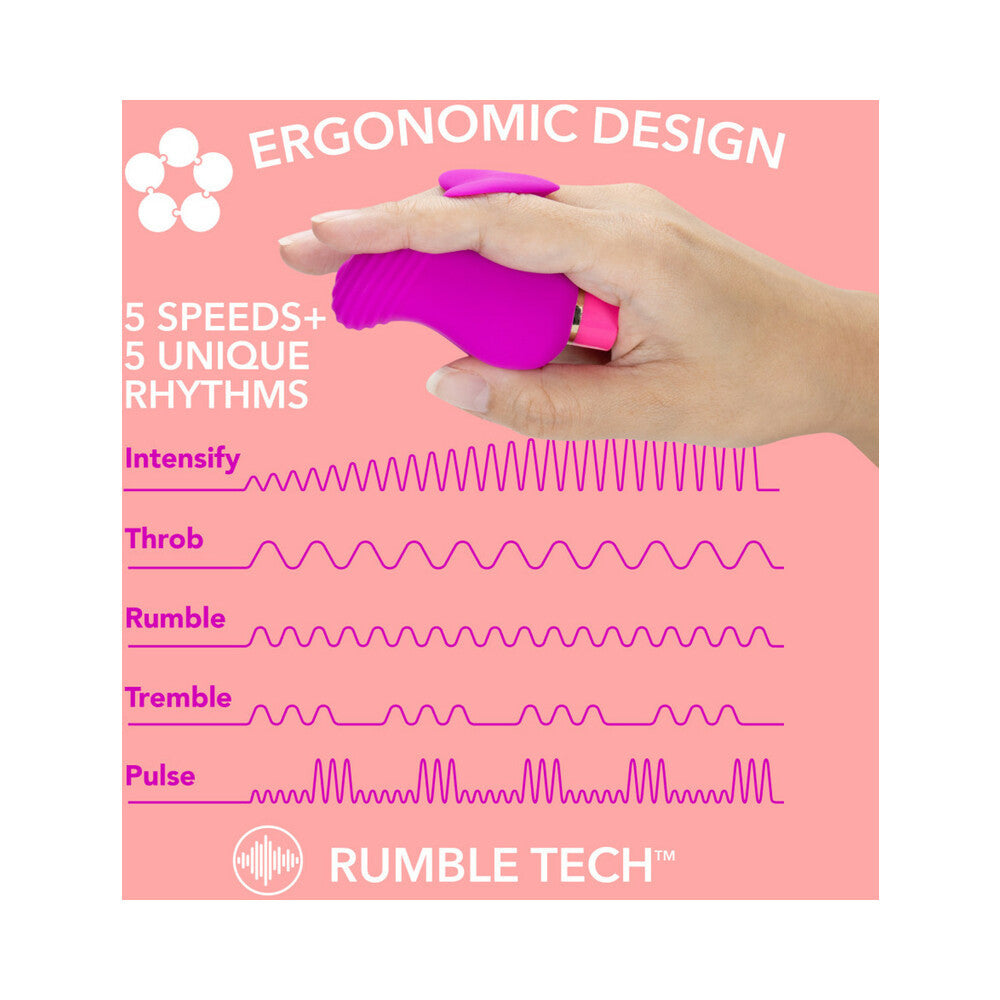 Aria Erotic AF Rechargeable Silicone Mini Vibrator Plum - Fantasies Boutique