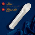 Oh My Gem Bold Rechargeable Warming Silicone Scooped Tongue Vibrator Diamond