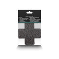 Pretty Pasties Glitter Cross Black/Gold 2 Pair