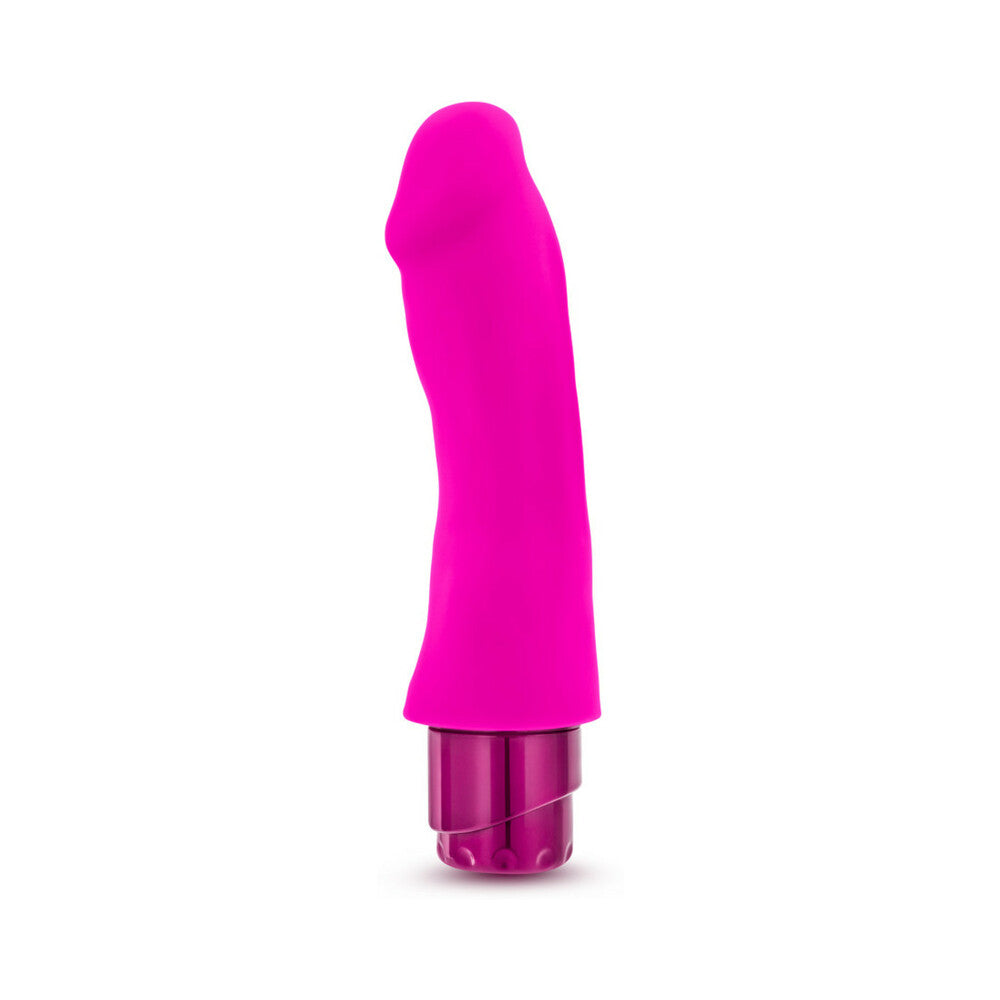 Luxe Marco 7.75 in. Silicone Vibrating Dildo Pink - Fantasies Boutique