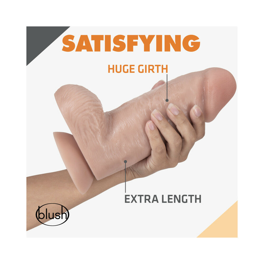 Dr. Skin Dr. Chubbs Realistic 10 in. Dildo with Balls Beige - Fantasies Boutique