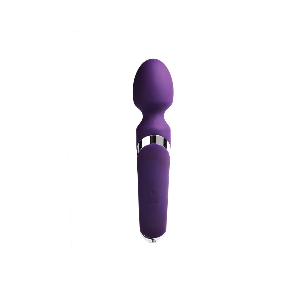 VeDO Wanda Rechargeable Wand Vibe - Deep Purple - Fantasies Boutique