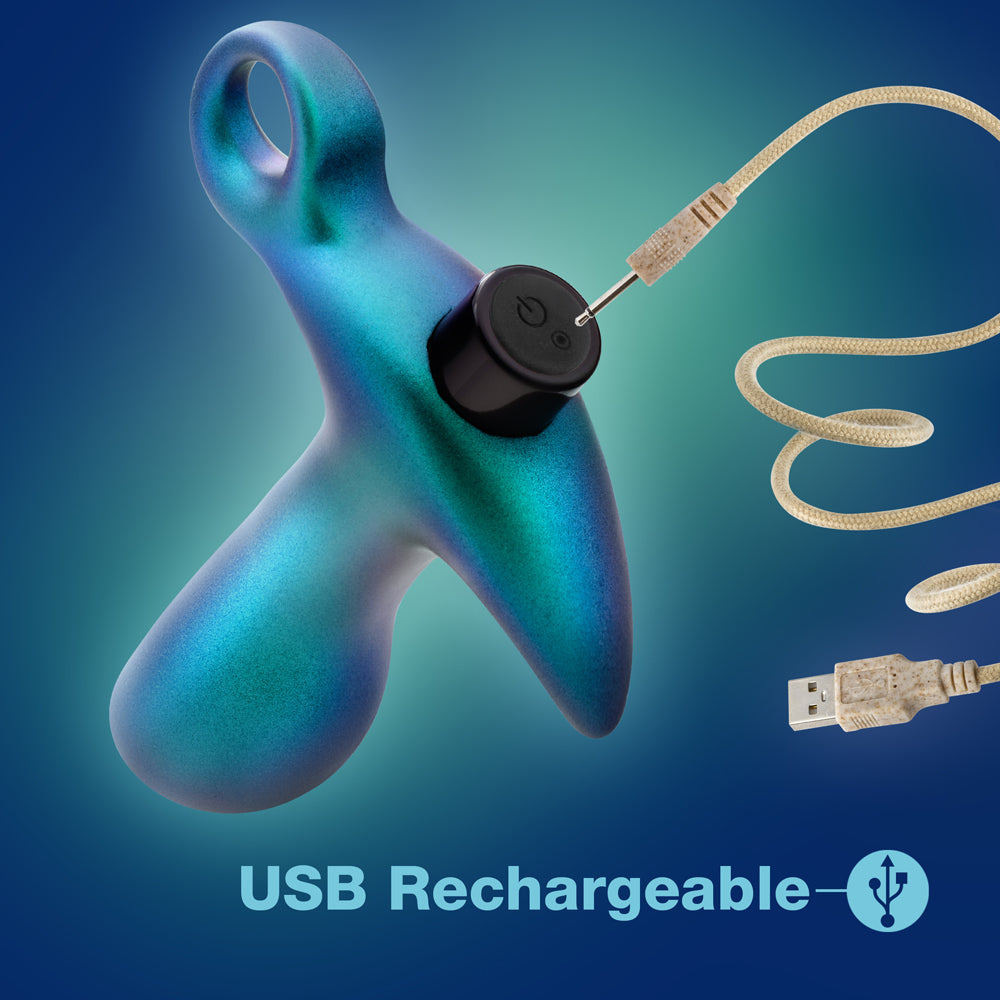 Anal Adventures Matrix Teleportation Plug Lunar Blue - Fantasies Boutique