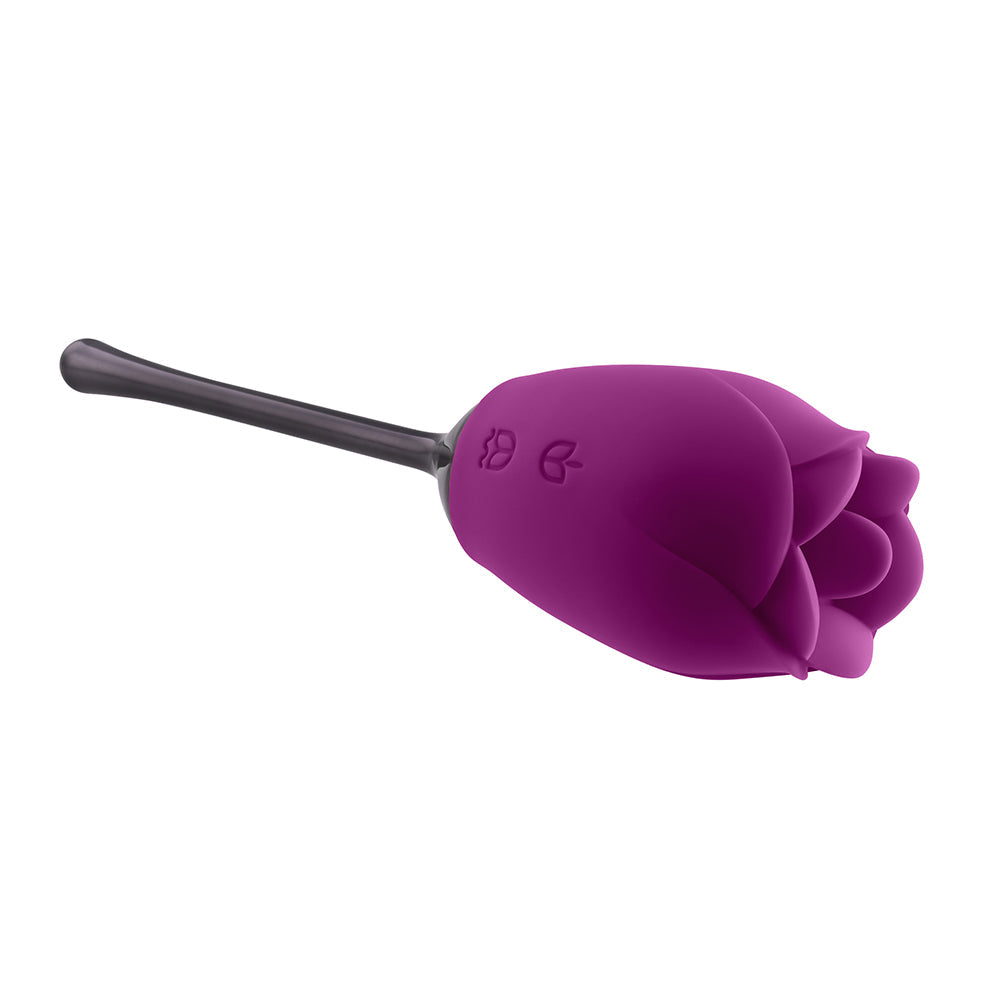 Playboy Petal Rechargeable Silicone Tongue Flicking Vibrator Wild Aster - Fantasies Boutique