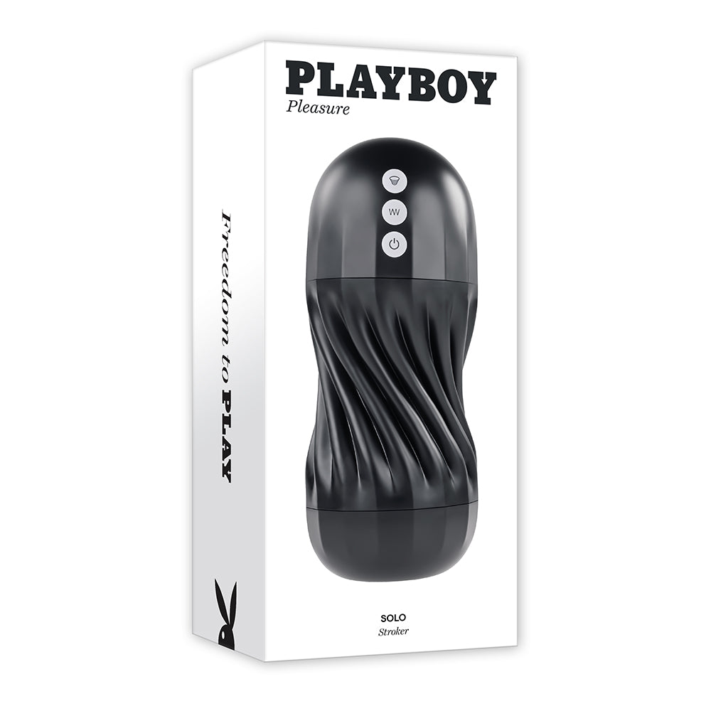 Playboy Solo Rechargeable Sucking Vibrating Masturbator - Fantasies Boutique