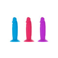 Addiction Silly Willy 3.3 in. Silicone Dildo 12-Piece Assorted Color Fishbowl Display