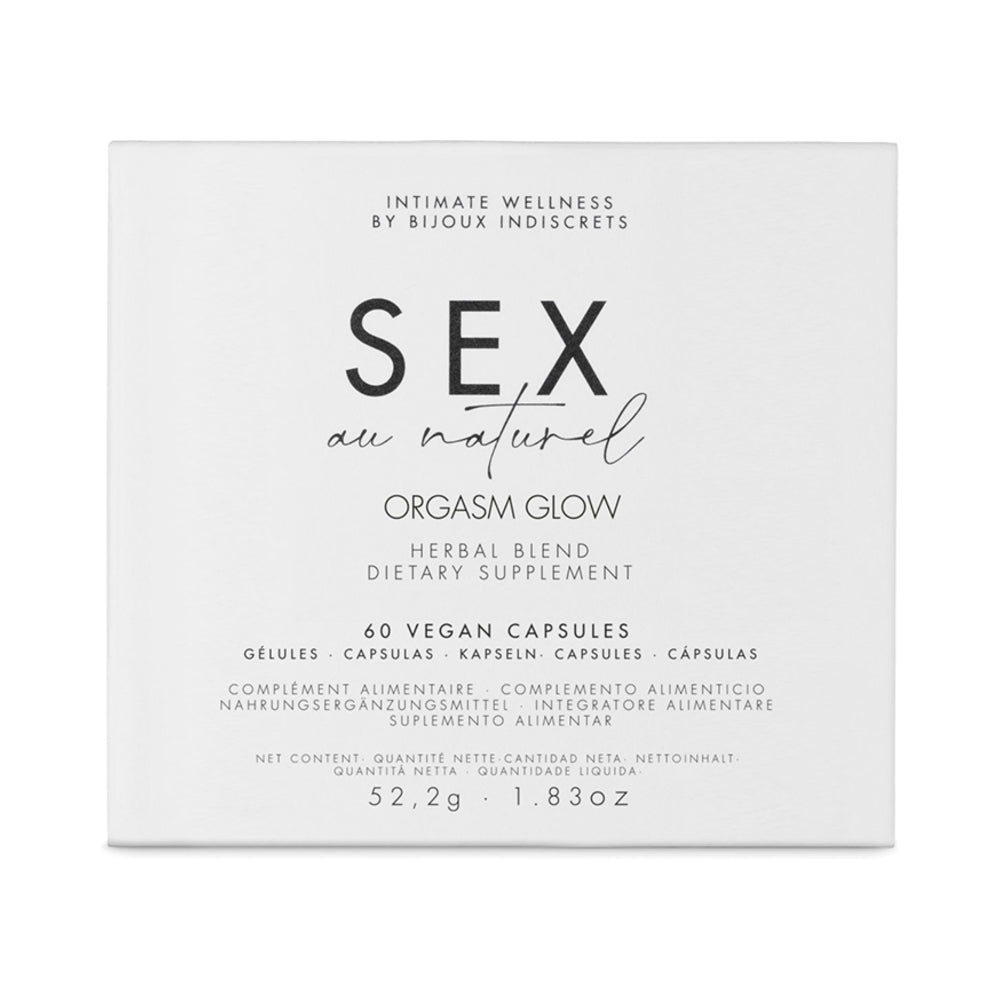 Bijoux Indiscrets Sex au Naturel Orgasm Glow Supplement 60 Capsules - Fantasies Boutique