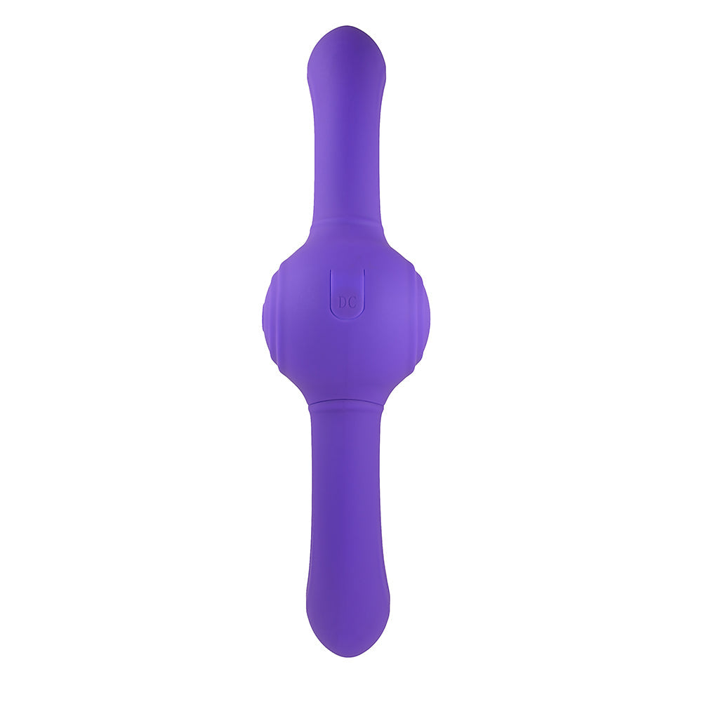 Evolved Our Gyro Vibe Rechargeable Dual Ended Gyrating Silicone Vibrator Purple - Fantasies Boutique