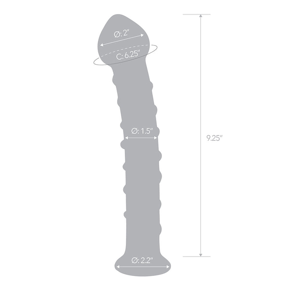 Glas 10 in. Mr. Swirly Glass Dildo - Fantasies Boutique