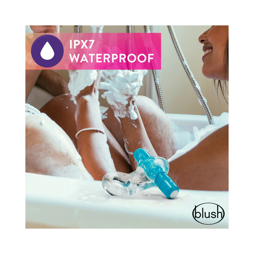 Blush Play with Me Delight Vibrating C-Ring Blue - Fantasies Boutique