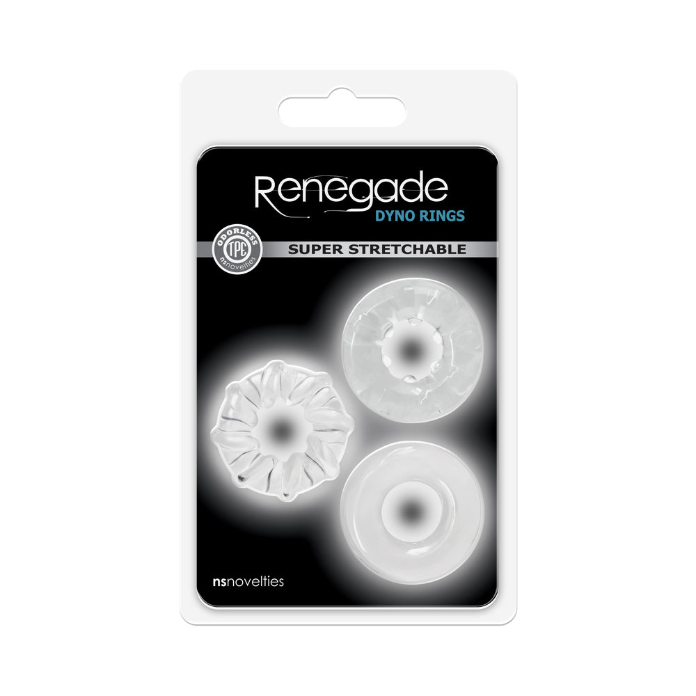 Renegade Dyno Rings 3-Pack Clear - Fantasies Boutique