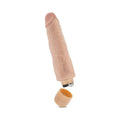 Dr. Skin Vibe 14 Realistic 8 in. Vibrating Dildo Beige - Fantasies Boutique