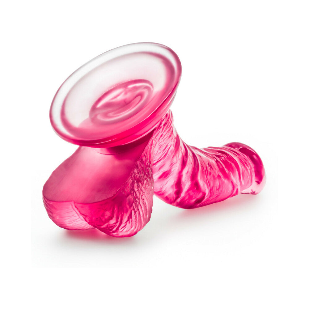 B Yours Sweet 'n Hard 8 Realistic 6.5 in. Dildo with Balls Pink - Fantasies Boutique
