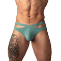 Male Power Eco Cozy Cutout Thong Green L/XL