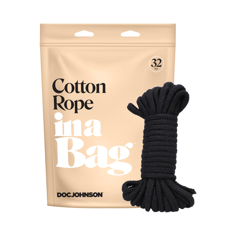 In A Bag Cotton Rope 32ft Black - Fantasies Boutique