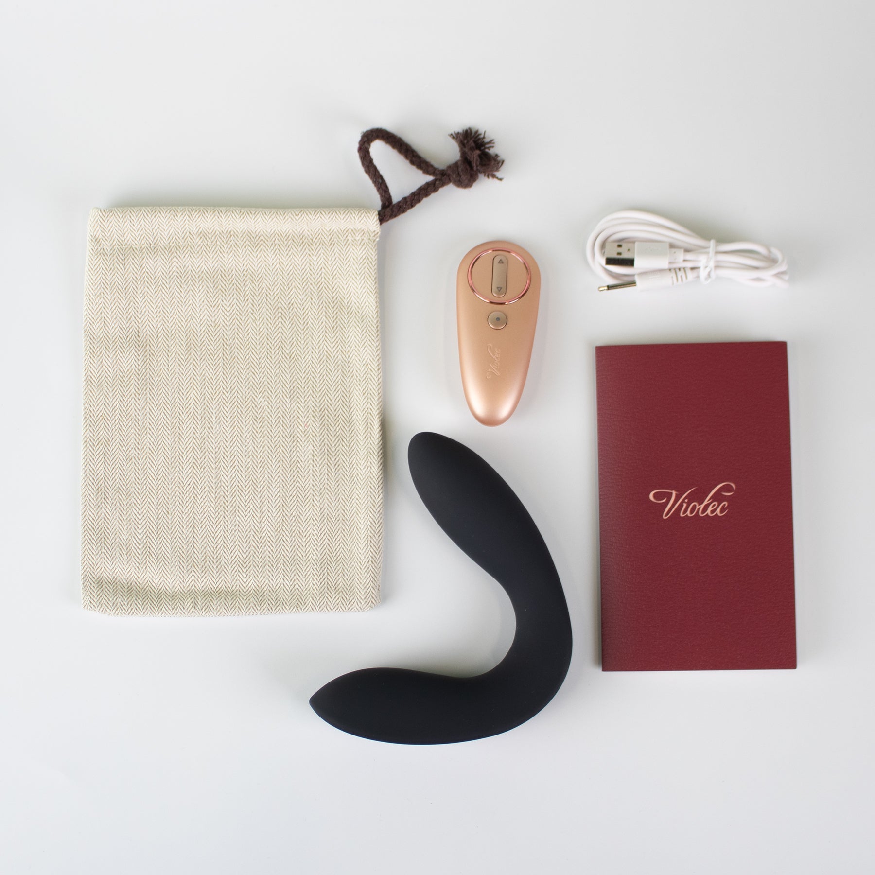 Hercules Remote C-Shape Vibrating Plug Black - Fantasies Boutique