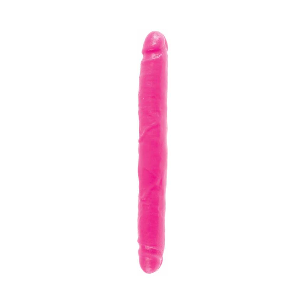 Pipedream Dillio 12 in. Double Dong Realistic Dual-Ended Dildo Pink - Fantasies Boutique