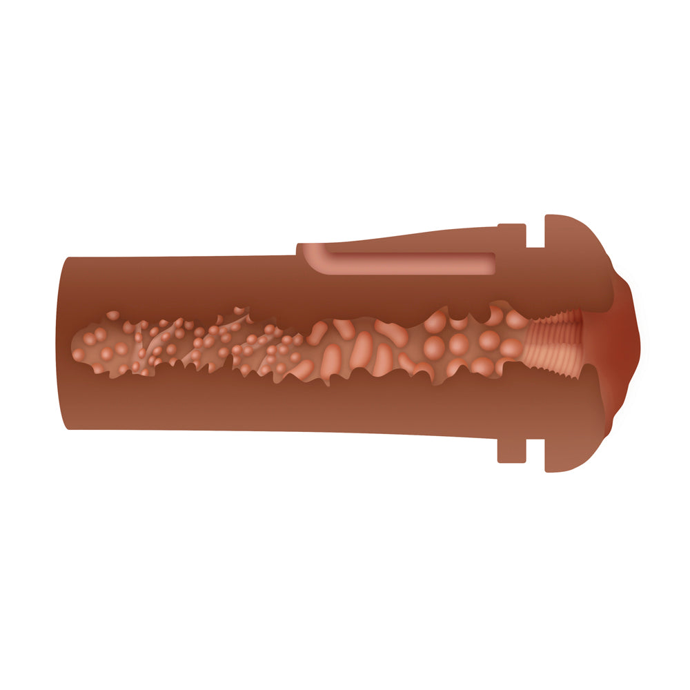 Zero Tolerance Pop On The Go Realistic Vagina Stroker Brown - Fantasies Boutique
