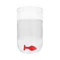 Ouch! Flexible Silicone Diamond Heart Butt Plug Red Large - Fantasies Boutique