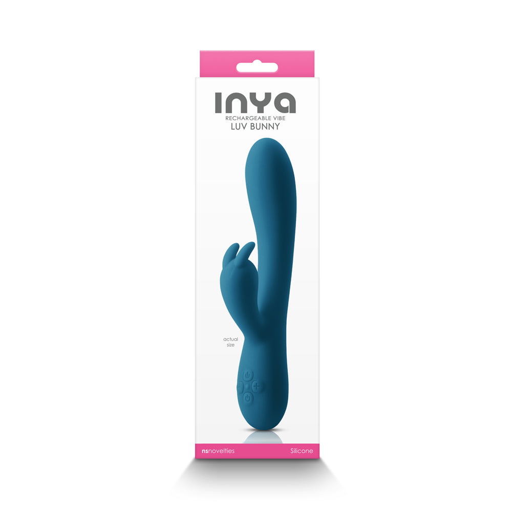 INYA Luv Bunny Rechargeable Vibe Dark Teal - Fantasies Boutique