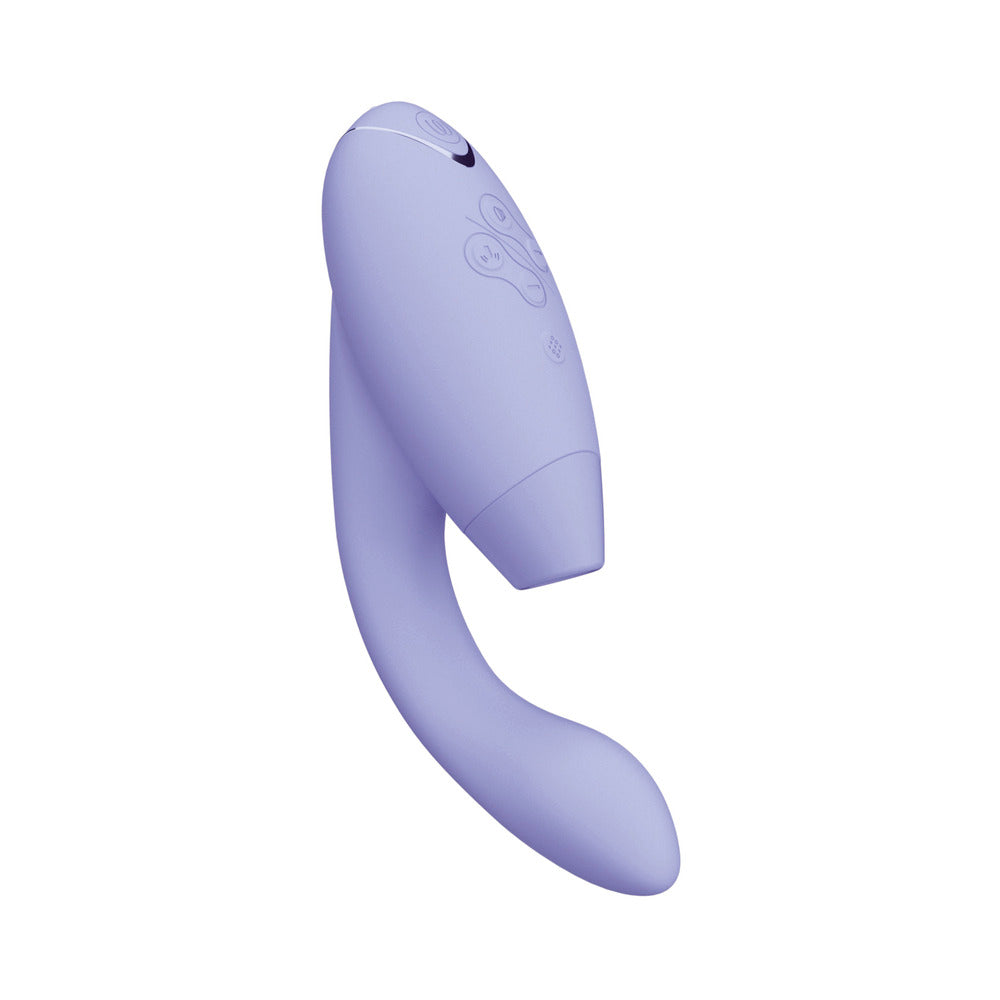 Womanizer Duo 2 Rechargeable Dual Stimulation Pleasure Air and G-Spot Vibrator Lilac - Fantasies Boutique