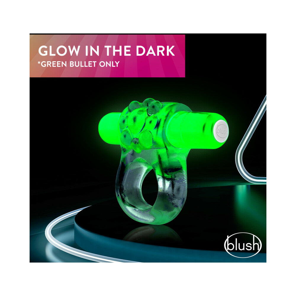 Play with Me Teaser Vibrating C-Ring Green - Fantasies Boutique