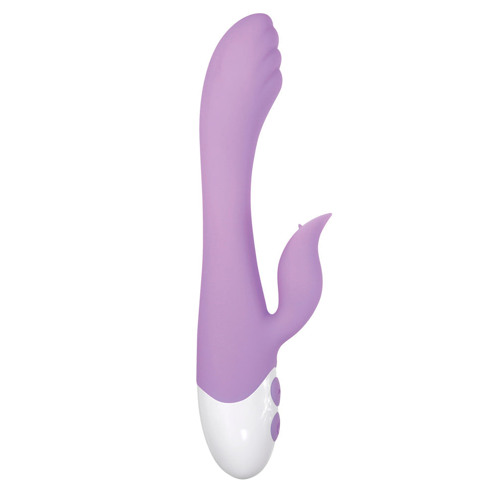 Evolved Pleasing Petal Rechargeable Silicone Flicking Dual Stimulator Light Purple - Fantasies Boutique