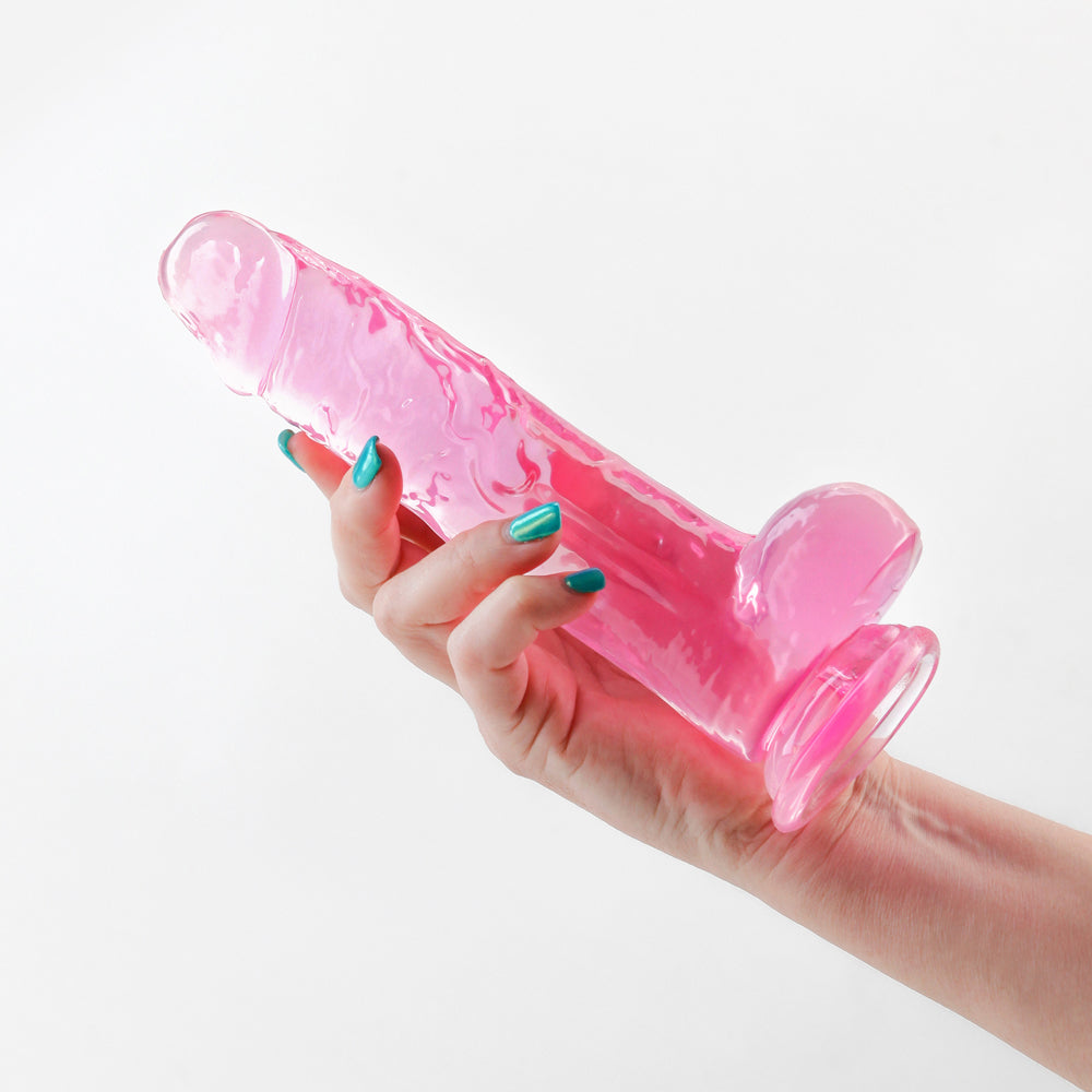 Fantasia Ballsy 7.5 in. Jelly Dildo Pink - Fantasies Boutique