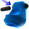 Hunkyjunk Revsling Cock & Ball Sling with Bullet Vibrator Teal - Fantasies Boutique