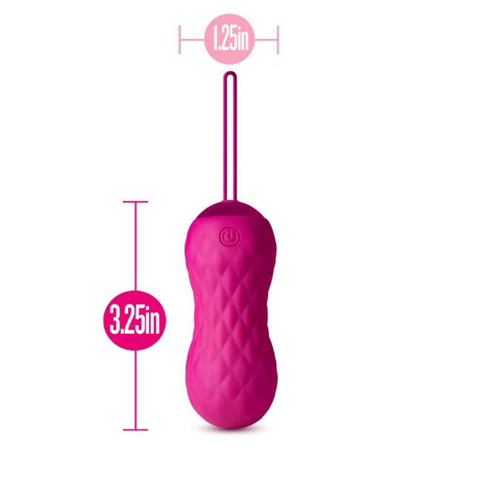 Blush Lush Carina Rechargeable Remote-Controlled Silicone Egg Vibrator Velvet - Fantasies Boutique