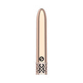Royal Gems Shiny Rechargeable ABS Bullet Vibrator Rose Gold