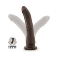 Dr. Skin Plus Realistic 9 in. Triple Density Posable Dildo Brown
