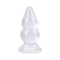 Crystal Jellies Double Pop Plug 6 in. Clear