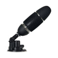 Evolved Thrust & Go Thrusting Vibrator With 2 Shafts and Suction Cup Base Black - Fantasies Boutique