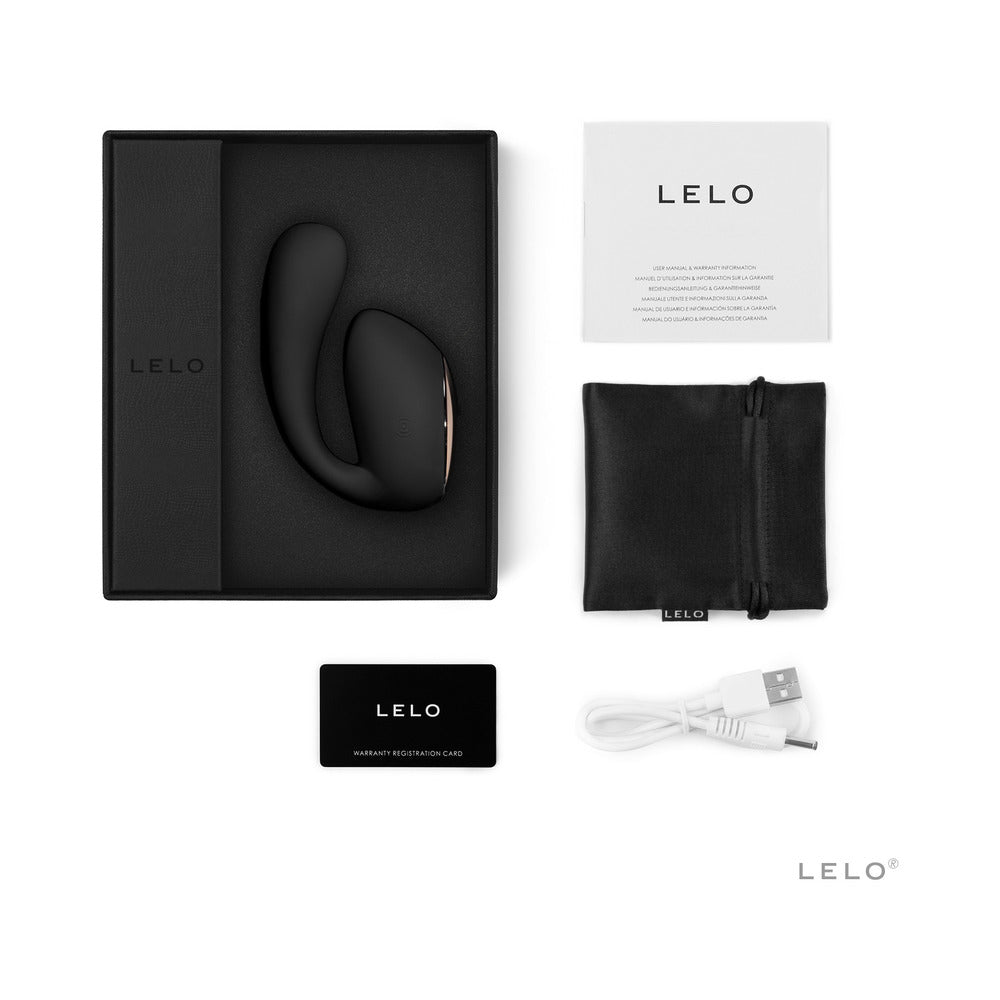 LELO IDA Wave Rechargeable Dual Stimulator Black - Fantasies Boutique