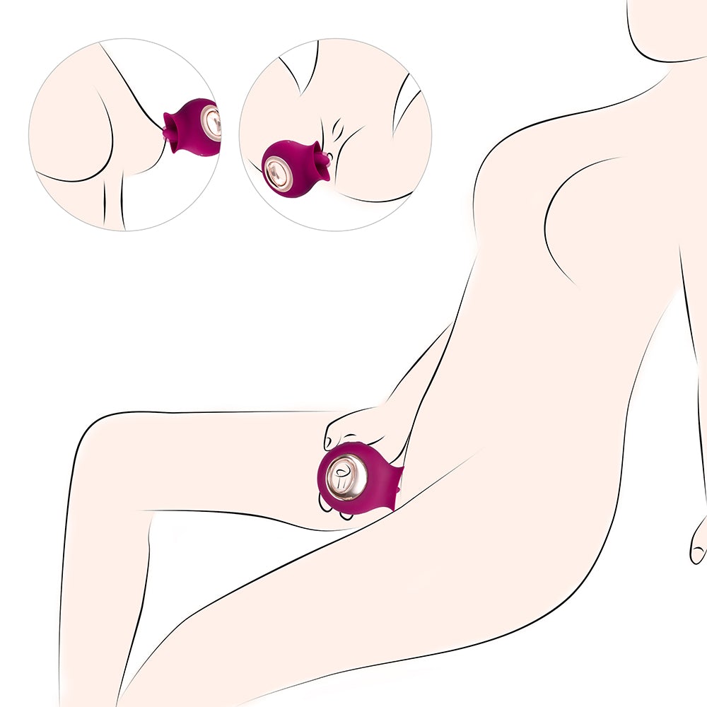 Honey Play Box Alvina Luxury Tongue Licking Clitoral Vibrator Magenta - Fantasies Boutique