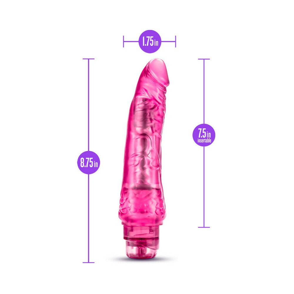 B Yours Vibe 7 Realistic 8.75 in. Vibrating Dildo Pink - Fantasies Boutique
