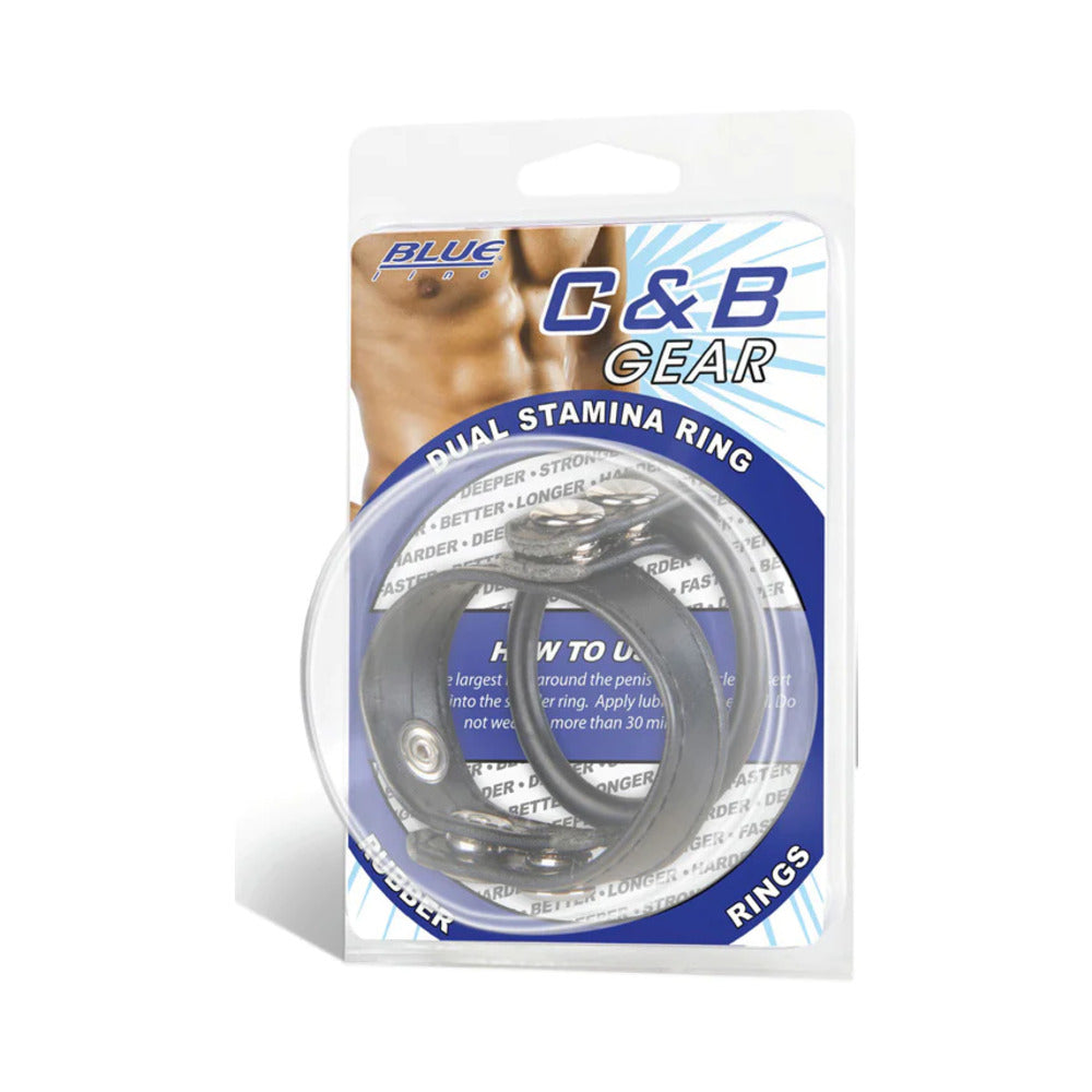 Blue Line C&B Gear Dual Stamina Ring - Fantasies Boutique