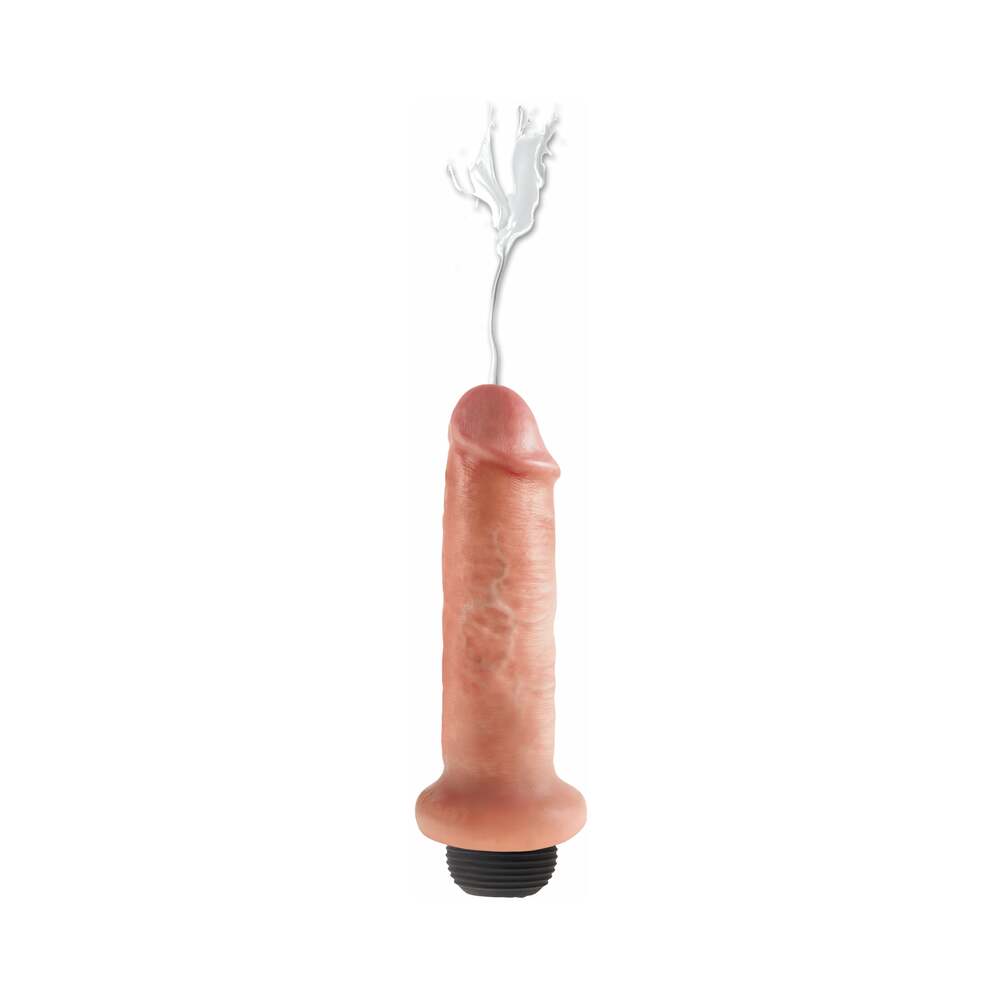 King Cock 6 in. Squirting Cock Realistic Dildo Beige - Fantasies Boutique