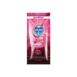 Skins Excite Tingling Water-Based Lube 5 ml - Fantasies Boutique