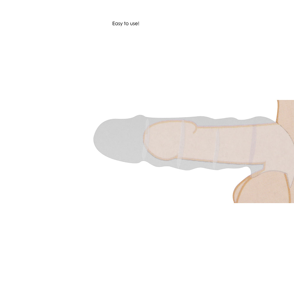 RealRock Skin 6 in. Penis Extender Sleeve Black