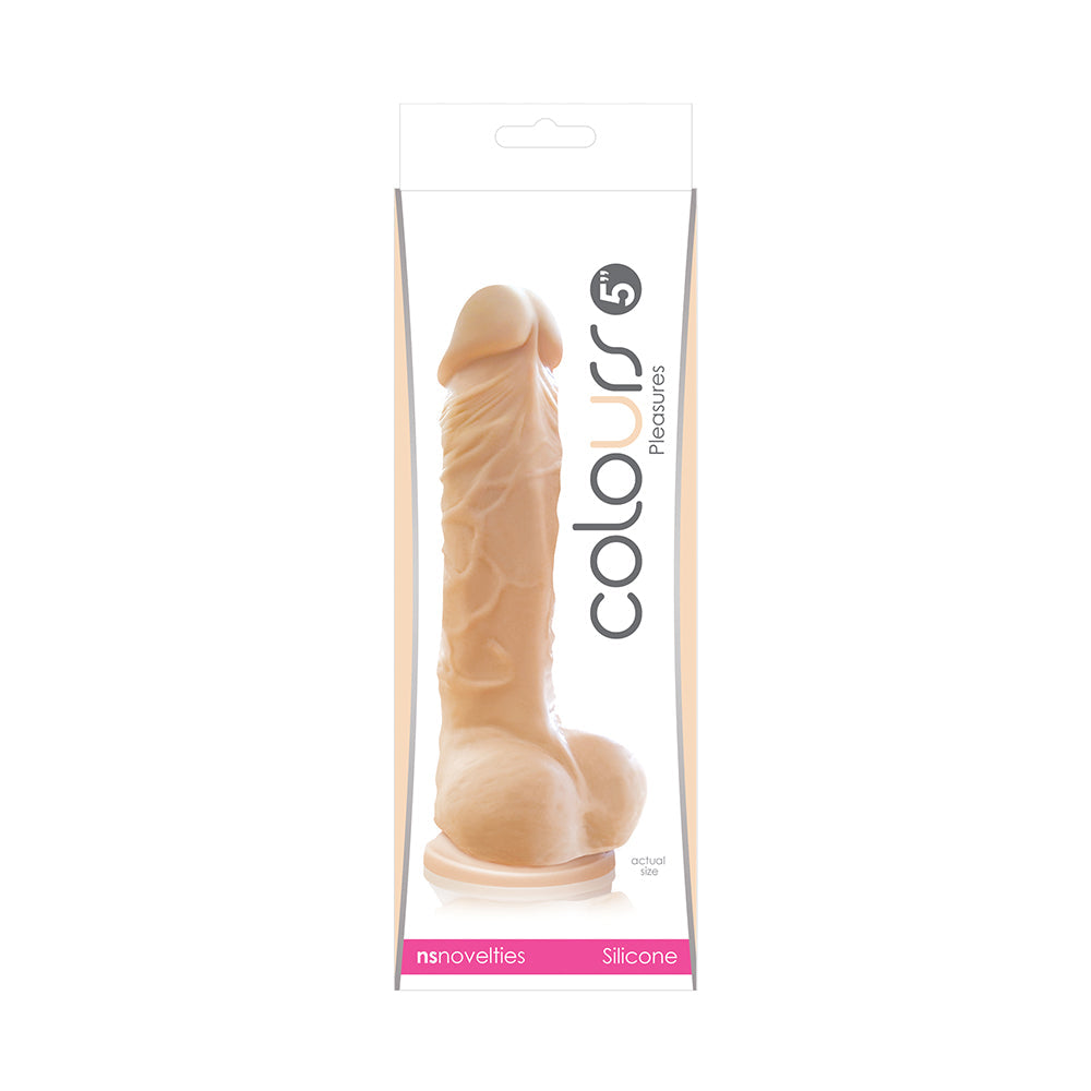 Colours Pleasures 5 in. Dildo Beige - Fantasies Boutique