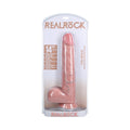RealRock Extra Long 14 in. Dildo with Balls Beige - Fantasies Boutique