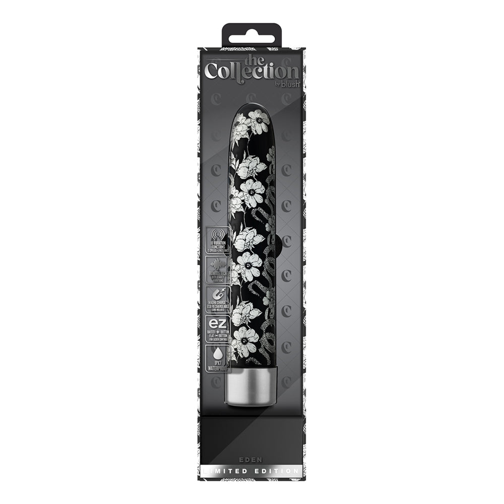 The Collection Eden Limited Edition Rechargeable 7 in. Vibrator Black