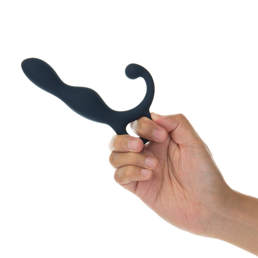 Lux Active LX1 5.75 in. Anal Trainer Silicone With Power Bullet Dark Blue