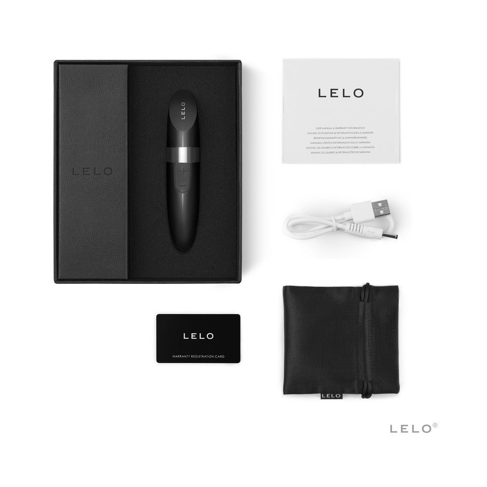 LELO MIA 2 Rechargeable Lipstick Vibrator Black - Fantasies Boutique